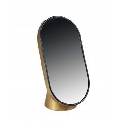 Miroir Doré Ovale sur Pied